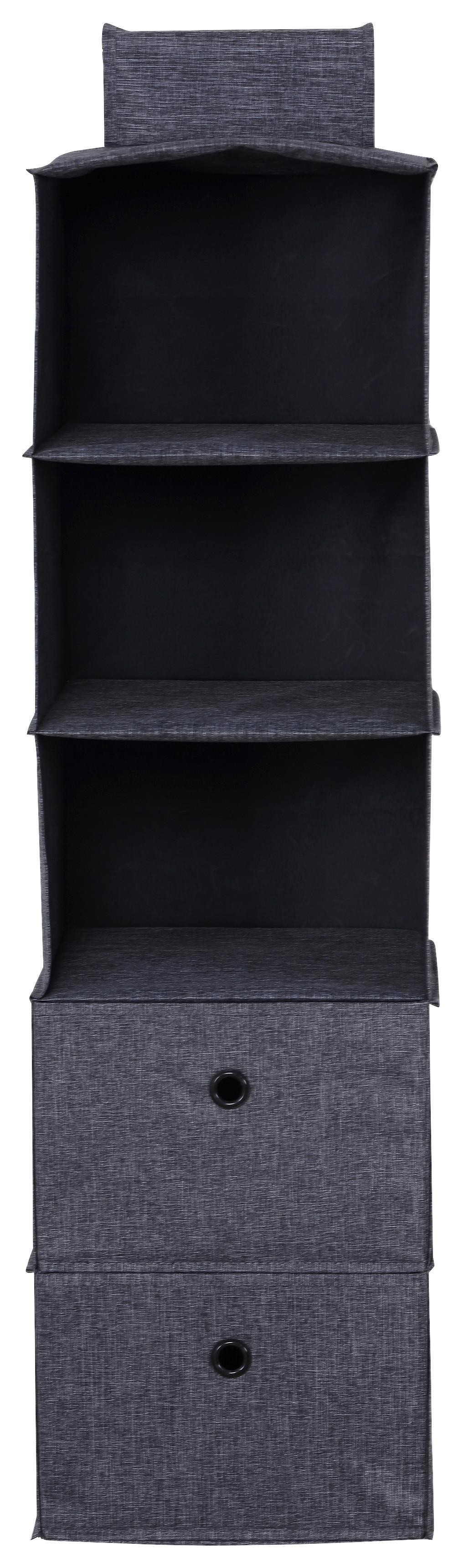 Hängeorganizer In Grau - Grau, Konventionell, Holzwerkstoff/Textil (30/29/100/20/30/29cm) - Mömax