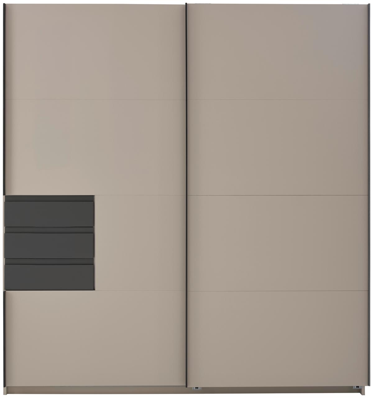 DULAP USI CULISANTE OSNABRÜCK - sahara/grafit, Trend, material pe bază de lemn (180/198/65cm)
