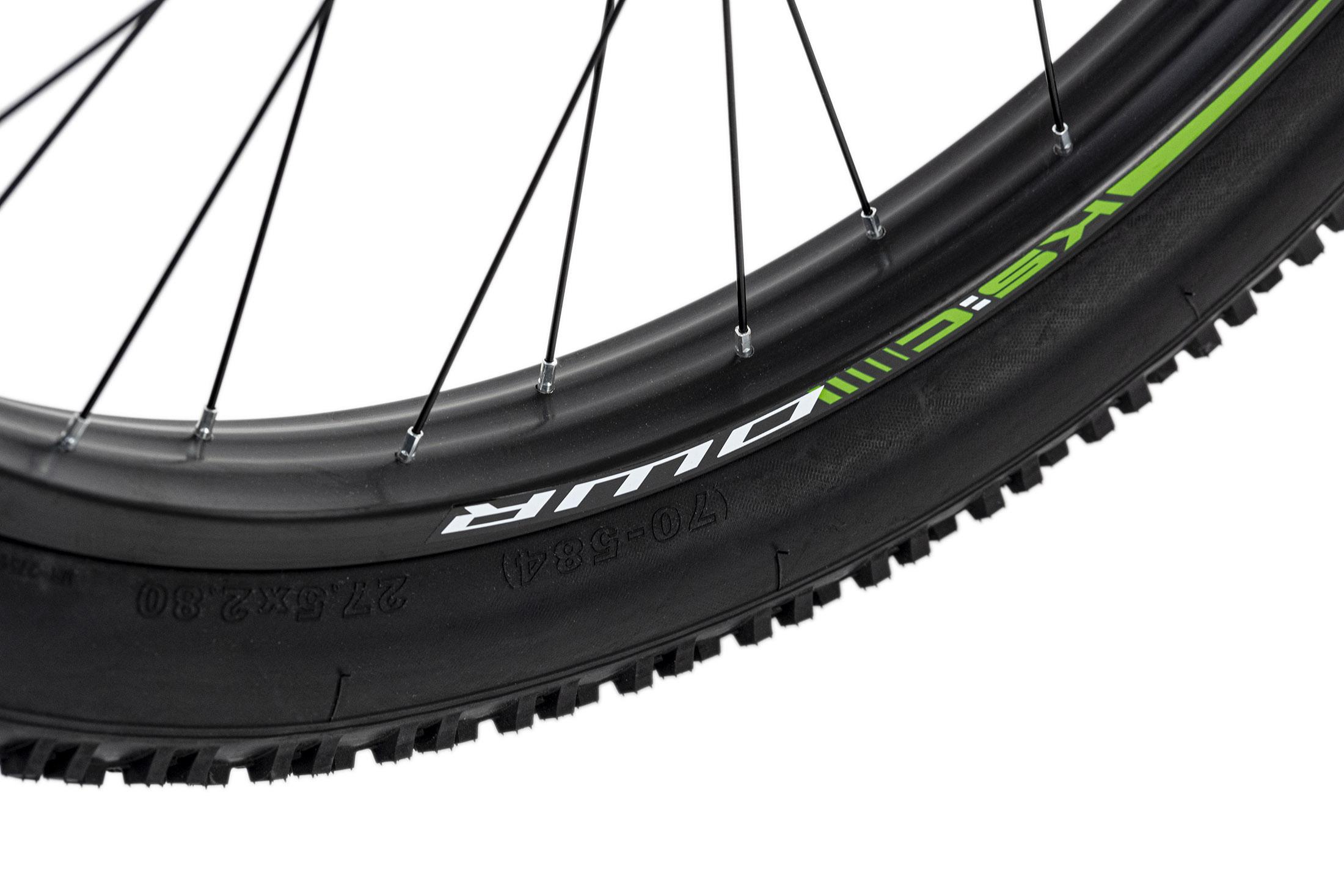 Mountainbike Hardtail 27,5'' Plus RH 46cm - Schwarz, Basics, Metall (180/70/80cm) - KS Cycling