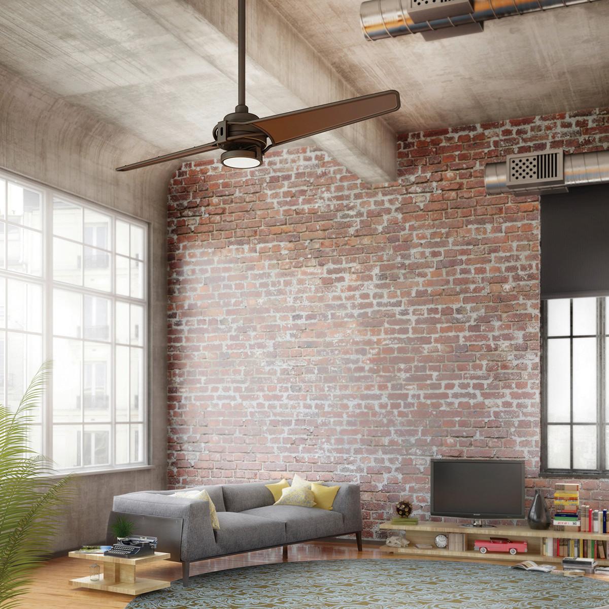 Stropni Ventlator Xety - brončane boje, Design, metal/plastika (142/35cm)