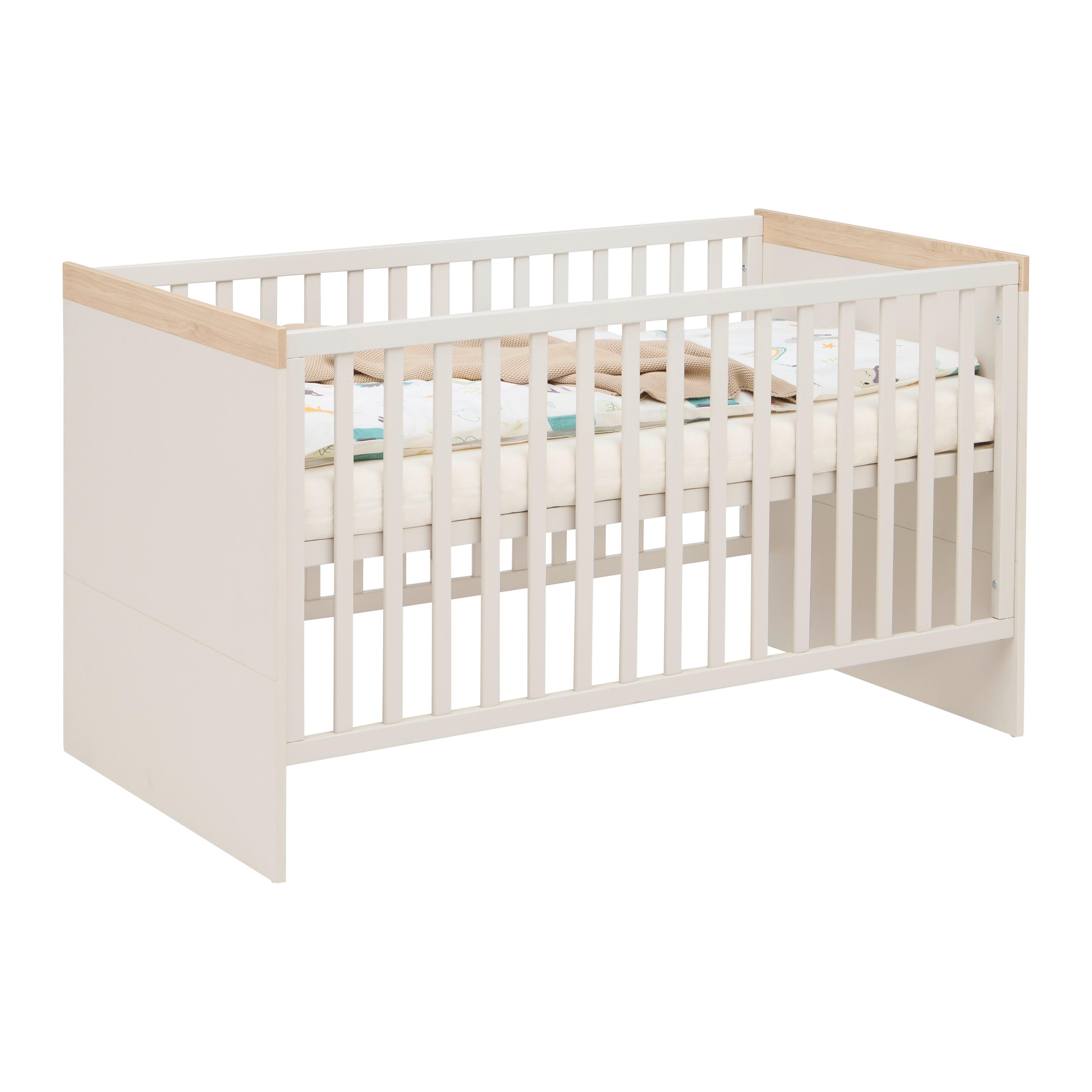Gitterbett Dolce Bambino Kaschmirfarben - Kaschmir, KONVENTIONELL, Holzwerkstoff (70/140cm) - Roba
