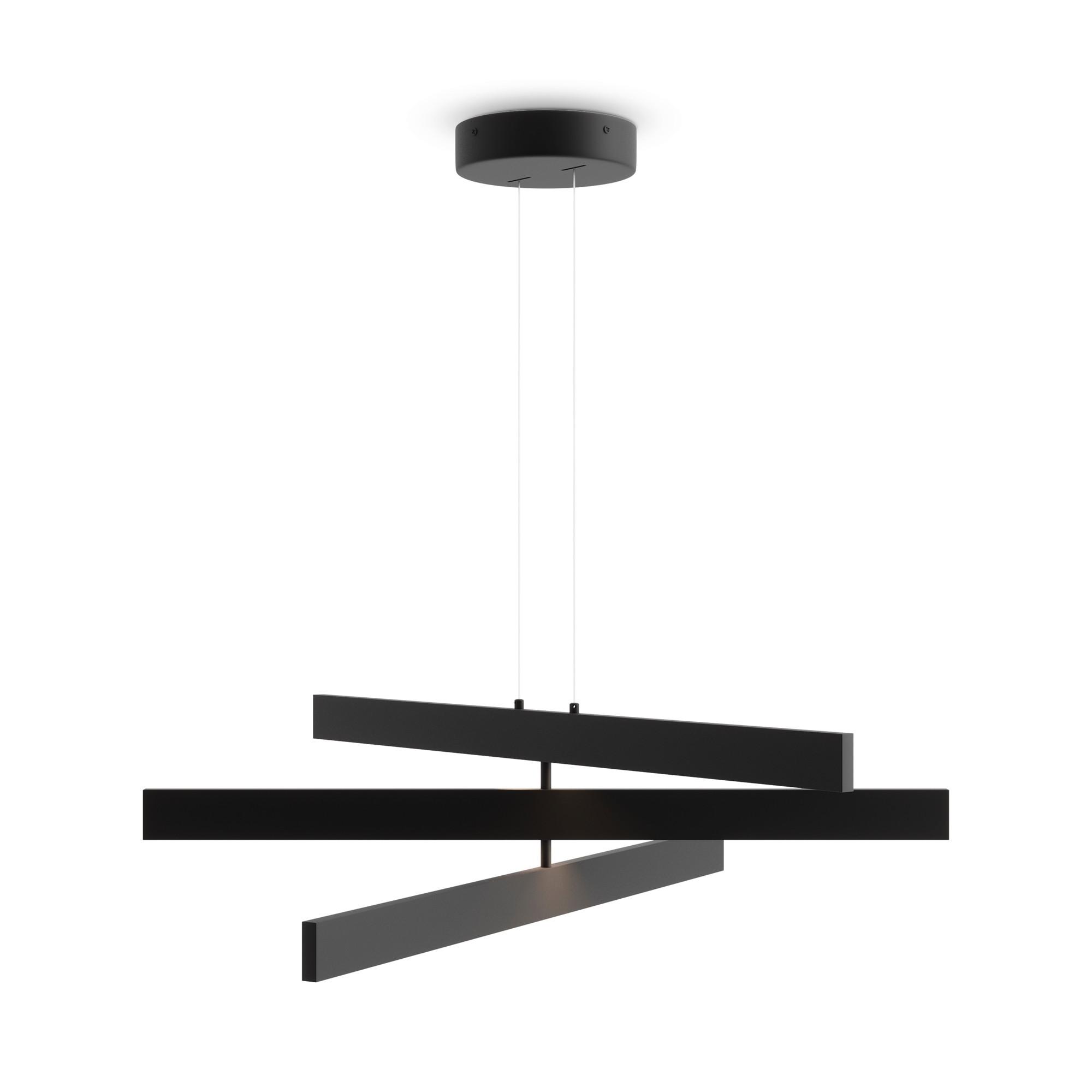 PENDELLEUCHTE ORIGAMI - Schwarz, Trend, Metall (80/20,5cm) - MAYTONI