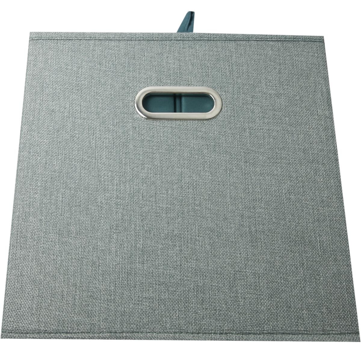 Cutie pliabilă Bobby - verde, Modern, carton/textil (33/32/33cm) - Premium Living