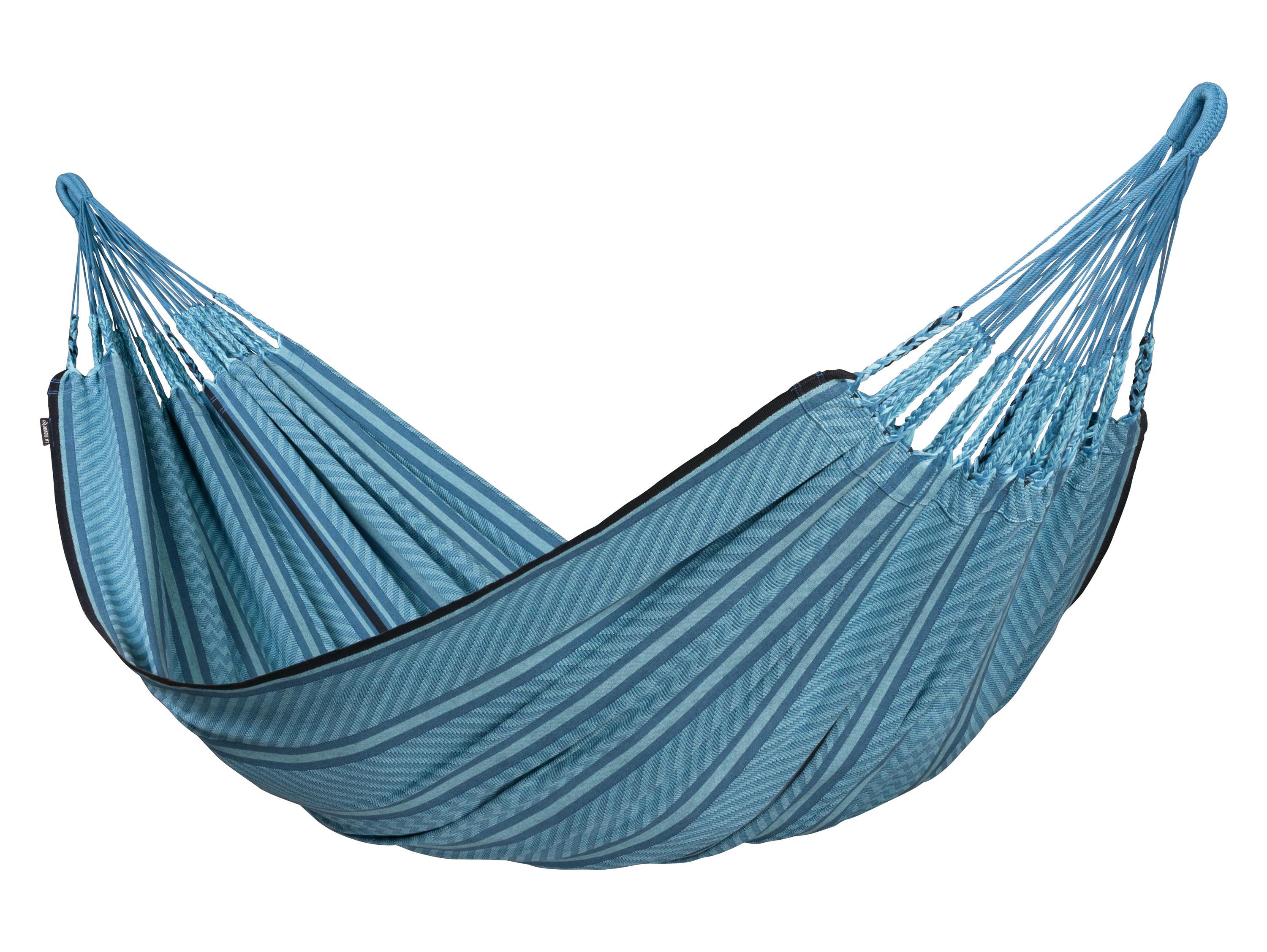 Hängematte Classic Double Hammock Blau - Blau, KONVENTIONELL, Textil (160/350cm) - La Siesta