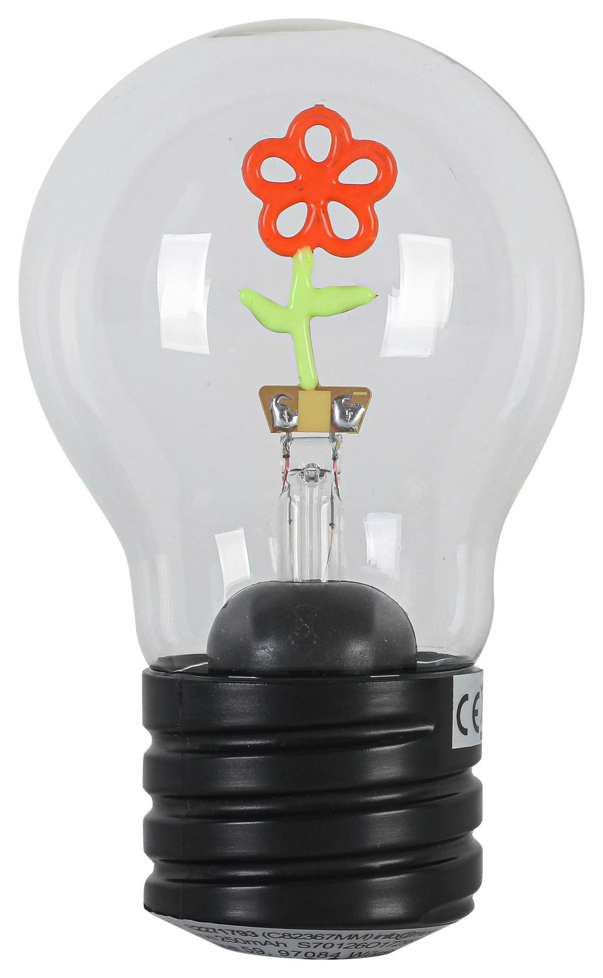 Led Dekorativna Svjetiljka Birni - prozirno/crna, Moderno, staklo/metal (7/12cm) - Mömax