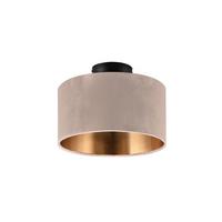 Deckenleuchte Julieta Beige/Goldfarben max. 40 Watt - Beige/Goldfarben, Basics, Textil/Metall (30/22cm) - Trio Leuchten