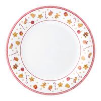 Lapostányér Xmas - Ginger - piros/fehér, Konventionell, kerámia (27cm) - Mömax