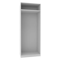 Kleiderschrankkorpus "UNIT" in Weiß - Weiß, MODERN, Holzwerkstoff (91,1/242,2/56,5cm) - Based