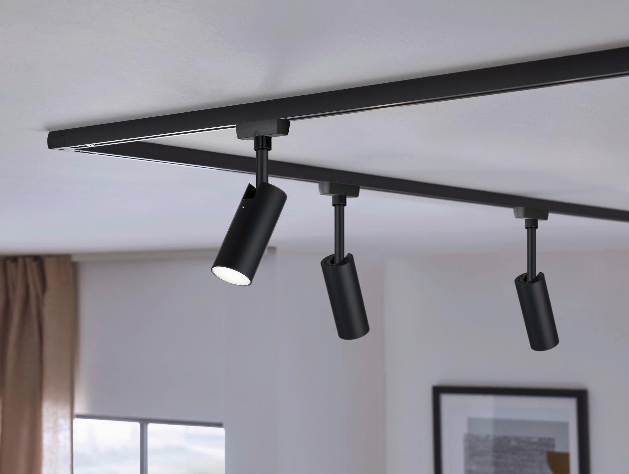 Schienensystem-Stableuchte Urail Spot Tubo max. 5 Watt - Schwarz, Design, Kunststoff/Metall (4,2/18,6/10,5cm) - Paulmann
