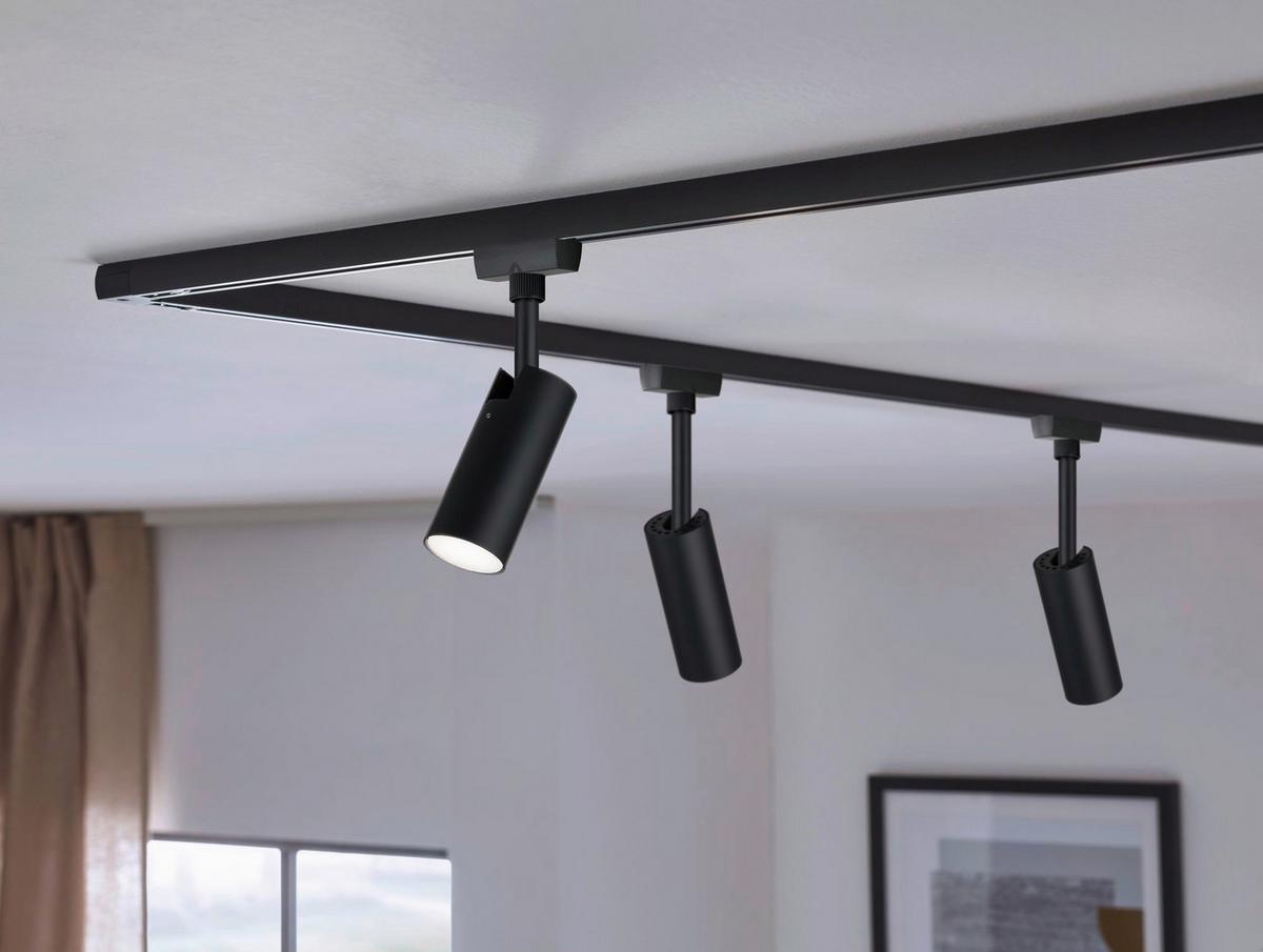 Schienensystem-Stableuchte Urail Spot Tubo max. 5 Watt - Schwarz, Design, Kunststoff/Metall (4,2/18,6/10,5cm) - Paulmann