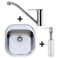 Set chiuvetă + baterie TEKAWAY STYLO 1B POLISHED - Modern (1/1/1cm) - Teka