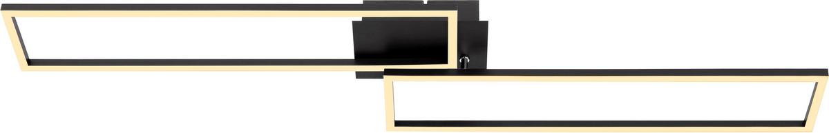 LAMPA SUFITOWA LED FRAME *SBN* - czarny, Trend, tworzywo sztuczne/metal (110/25/8cm) - Novel