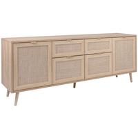 KOMODA SZEROKA BALI - kolor dębu sonoma, Natur, materiał drewnopochodny/tworzywo sztuczne (180/71/40cm) - MID.YOU