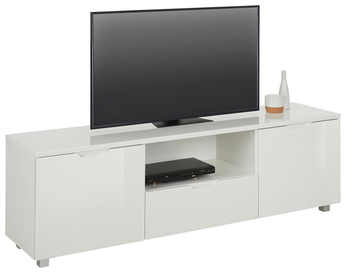 Lowboard in Weiss - Weiss, Modern, Holzwerkstoff/Kunststoff (160/45/38cm) - Mömax