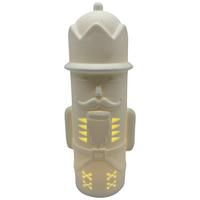 Nussknackerfigur Freddy Weiß ca. 26cm - Weiß, KONVENTIONELL, Keramik (10/26/9cm) - Mömax