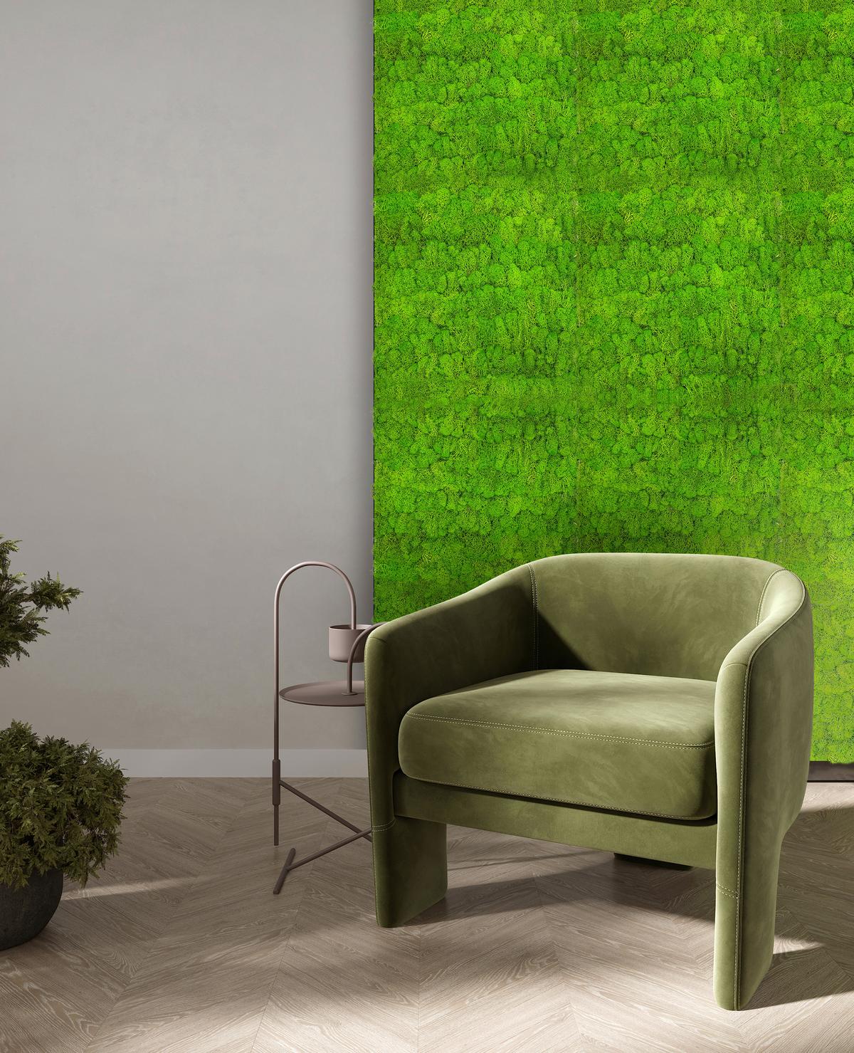 PANEL AKUSTYCZNY 11102 BRIGHT GREEN - jasnozielony, Konventionell, materiały naturalne (52/52/4cm) - Jangal