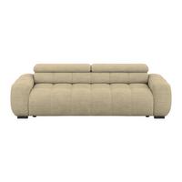 Velika Sofa Bull - bež/crna, Trend, tekstil/plastika (248/77-97/108cm) - Luca Bessoni