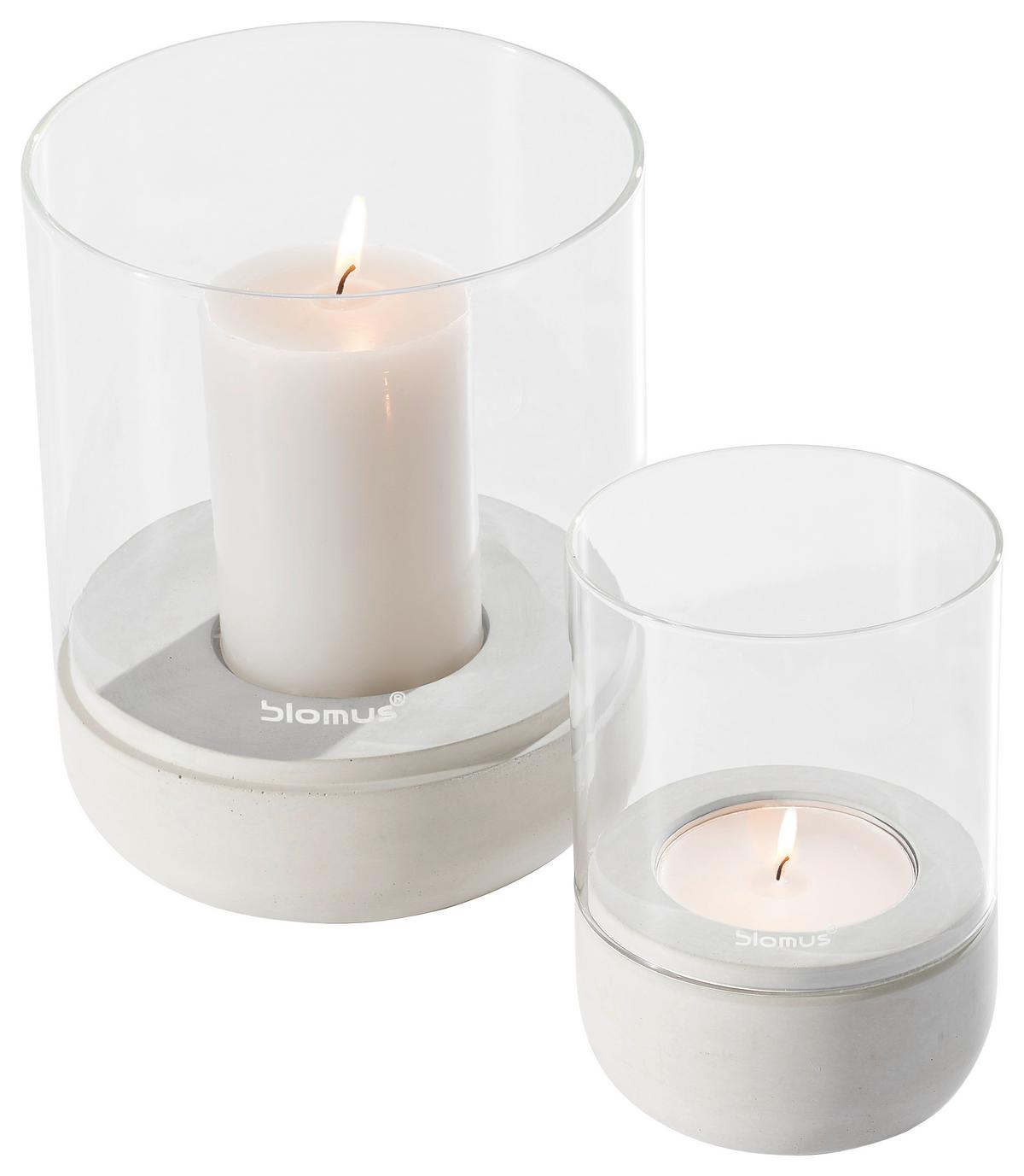 LATARENKA 65448 BLOMUS - greige, Basics, kamień/szkło (15/22,5cm) - Blomus