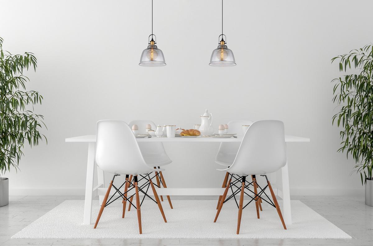 Hängeleuchte Dorothea in Schwarz max. 60 Watt - Messingfarben/Schwarz, Design, Glas/Metall (30/120cm) - Globo