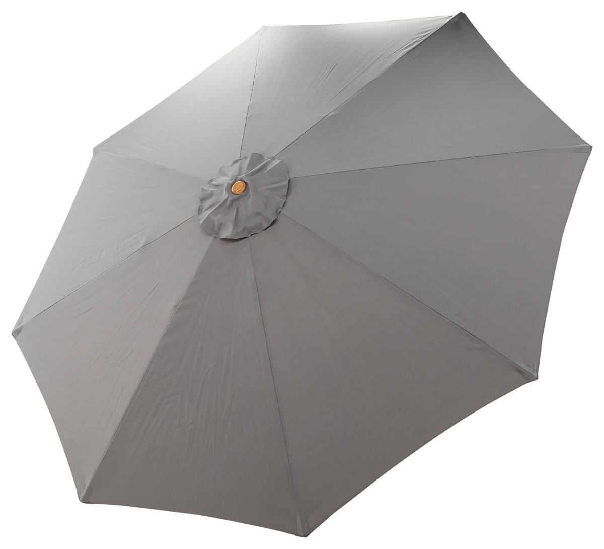 SONNENSCHIRM IXOS - Grau, KONVENTIONELL, Holz/Textil (300/244cm) - Gardenson