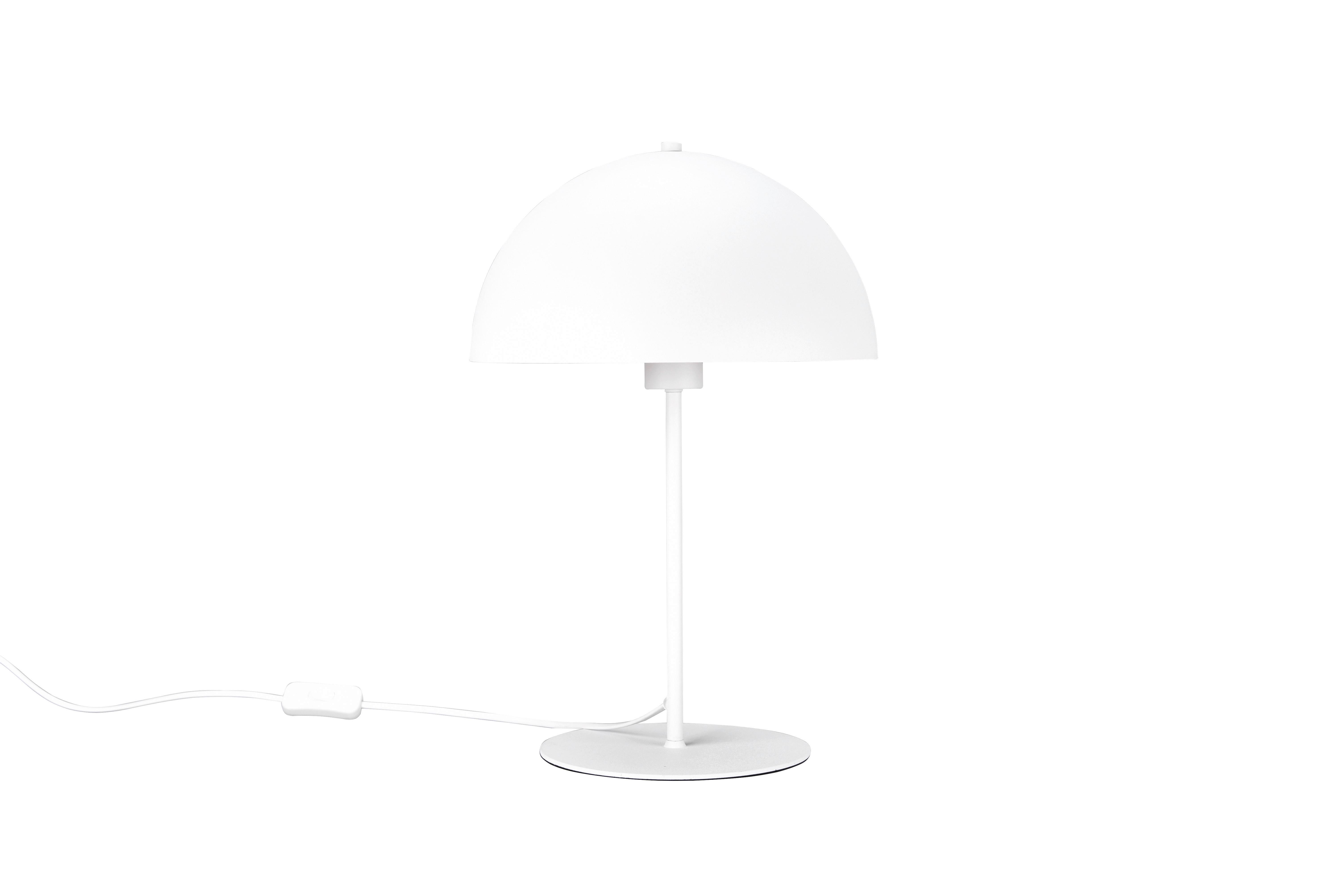 Tischleuchte Nola Weiß max. 40 Watt - Weiß, KONVENTIONELL, Metall (30/45cm) - Trio Leuchten
