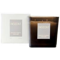 Kerze im Glas Masculine Elegance in Grau/Weiß - Klar/Weiß, Design, Glas (10/10/10cm) - Inscent