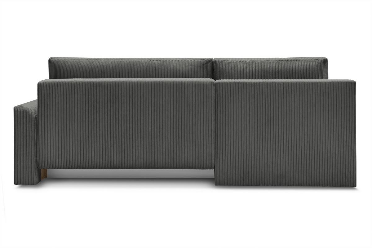 Coltar Kim - gri închis, Modern, lemn/textil (233/160cm) - Modern Living