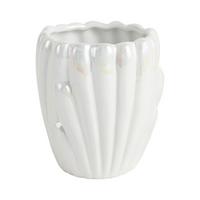 Pahar pentru periuțe de dinți Arielle - sidefiu, Modern, ceramică (9,2/9cm) - Mömax