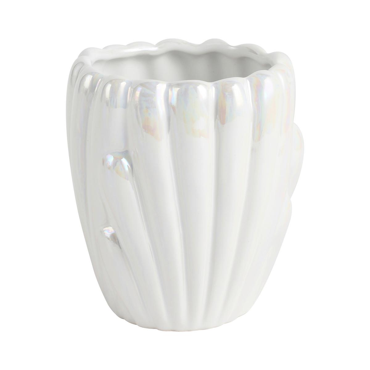 Pahar pentru periuțe de dinți Arielle - sidefiu, Modern, ceramică (9,2/9cm) - Mömax
