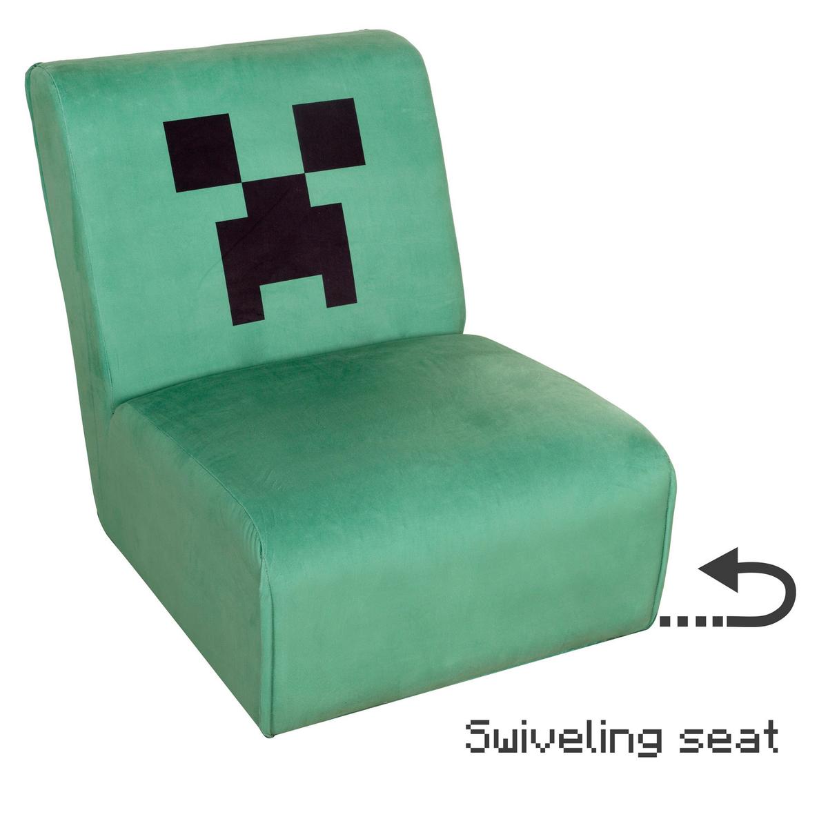 Loungesessel Minecraft Creeper ca. 66x80x94 cm Grün - Grün, MODERN, Textil (66/80/94cm) - Minecraft