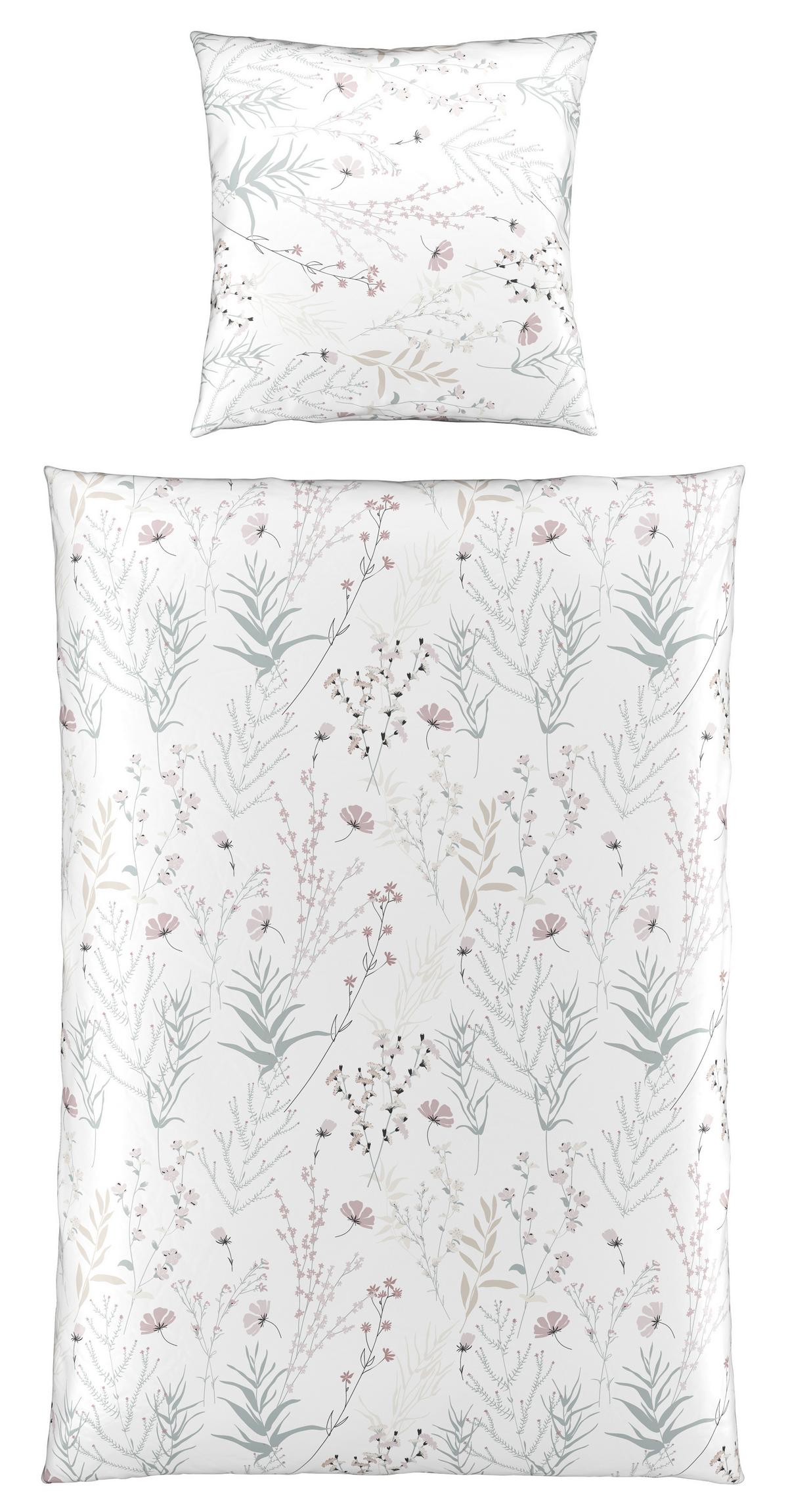 Bettwäsche Lina Weiß ca. 135x200cm - Weiß, KONVENTIONELL, Textil (135/200cm) - Mömax