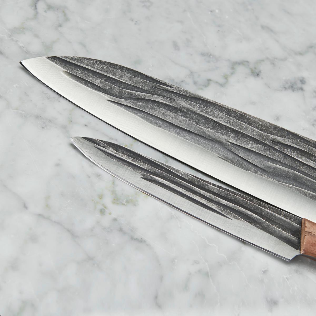 Késkészlet Kenshin - fekete/diófa színű, Romantik / Landhaus, fém (33/12cm) - Premium Living