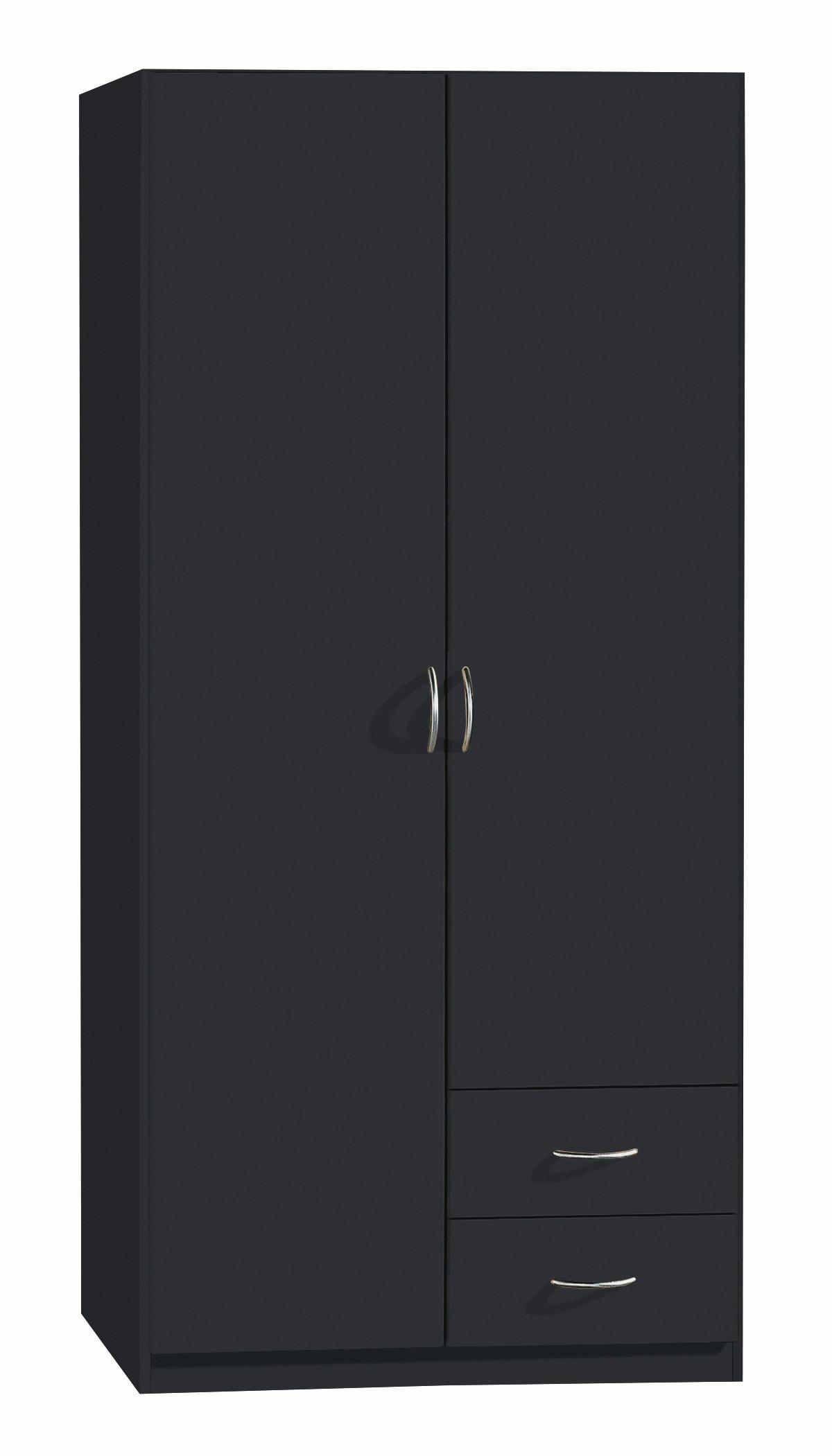 Omara S Klasičnimi Vrati Case, Siva - srebrne barve/siva, Konvencionalno, umetna masa/leseni material (91/197/54cm) - Boxxx
