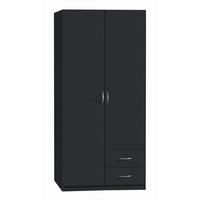 Omara S Klasičnimi Vrati Case, Siva - srebrne barve/siva, Konvencionalno, umetna masa/leseni material (91/197/54cm) - Boxxx