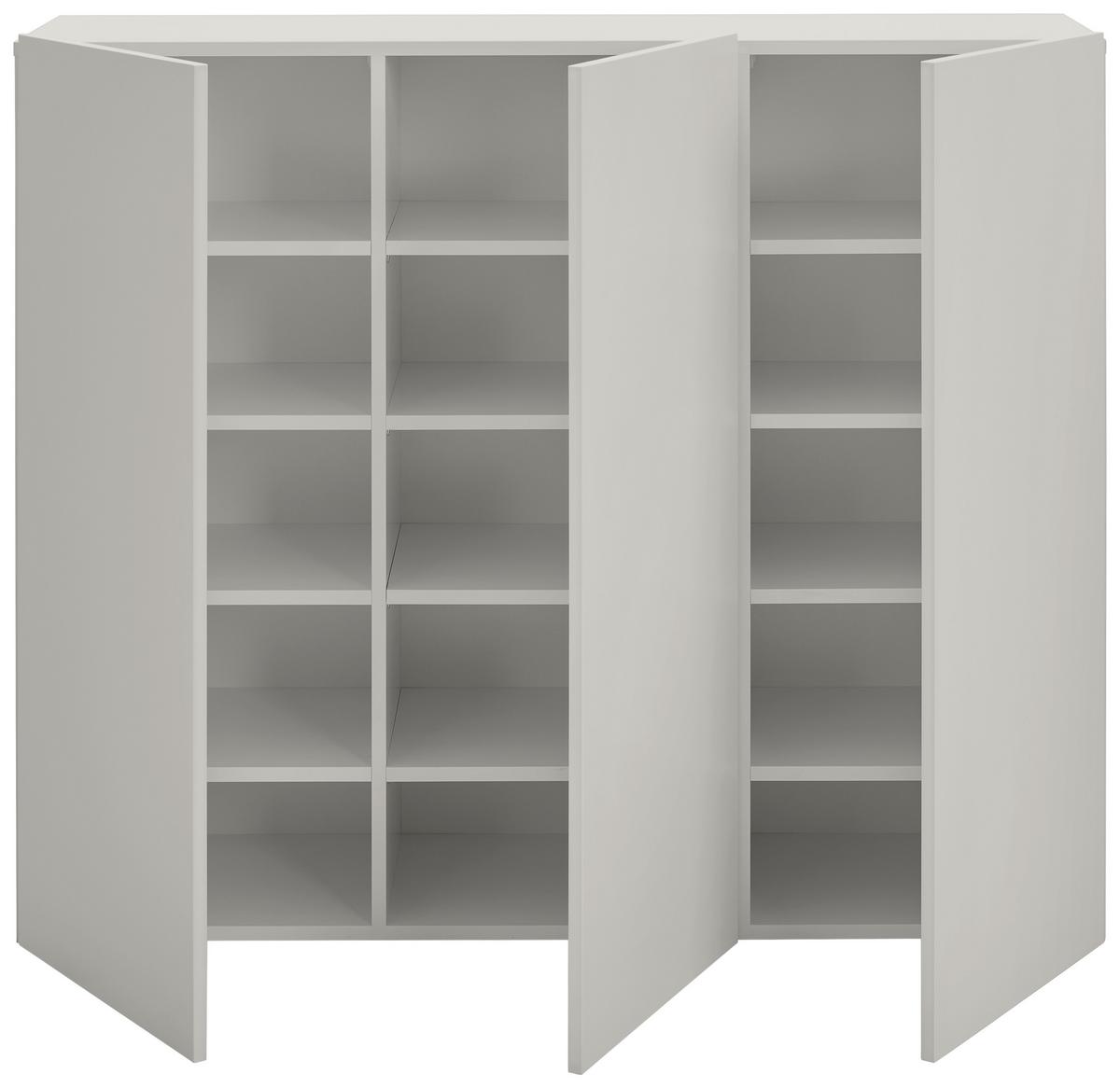 SZAFKA NA BUTY NEWNIQ - kaszmir, Design, materiał drewnopochodny (120/100/34cm) - Hom`in