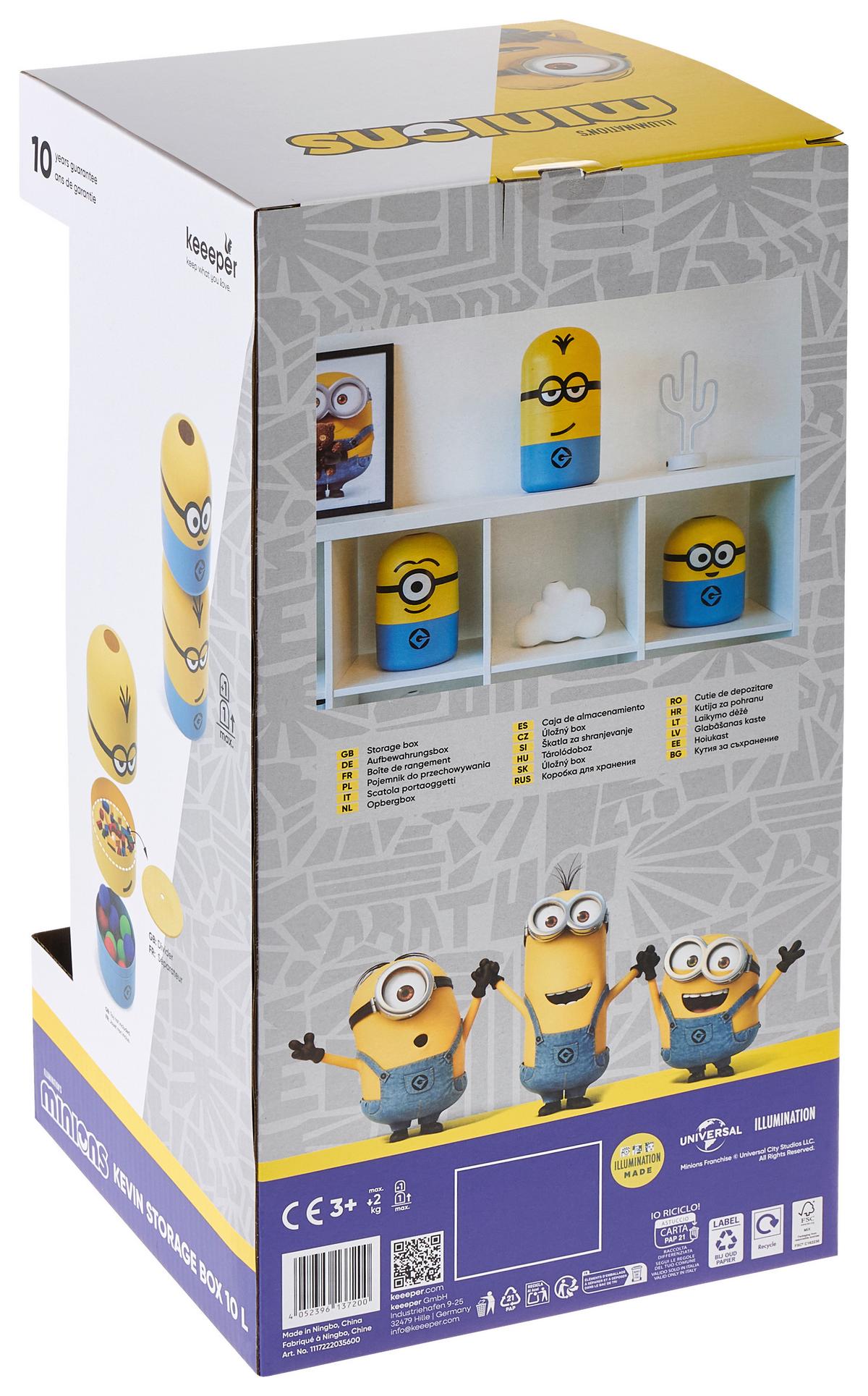 Škatla Za Shranjevanje Minions - Kevin - Ca. 10l - rumena, Konvencionalno, umetna masa (20/38cm)
