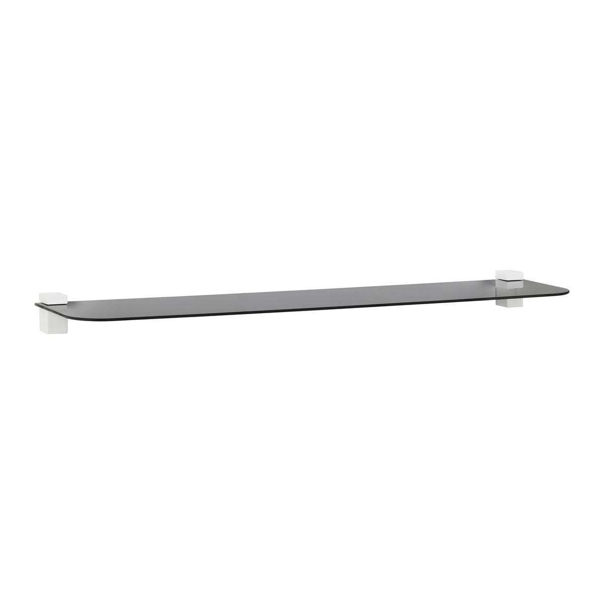 Glasablage Gerundet in Schwarz - Schwarz, Glas (78/0,4/18cm) - Mömax