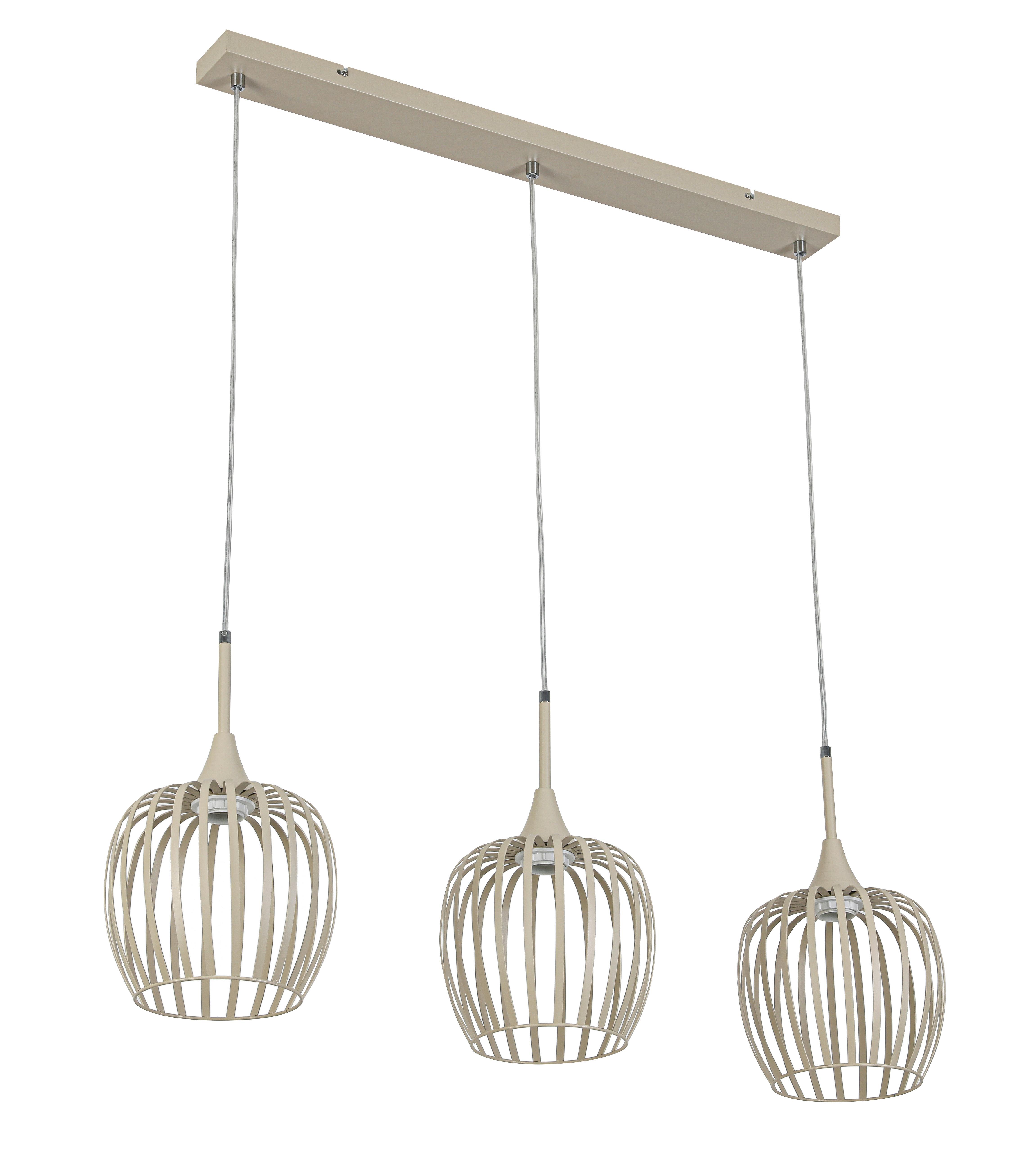 HÄNGLAMPA MARTIN - sandfärgad, Modern, metall/plast (90/21/150cm) - Mömax