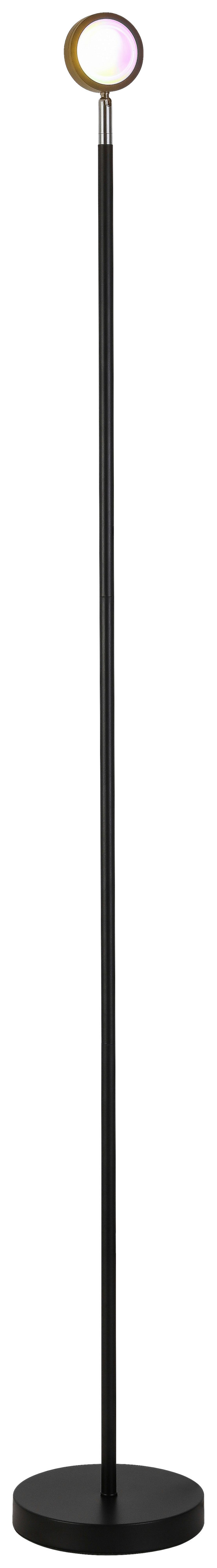 Podna Led Svjetiljka Mavis - crna, Moderno, metal (18/140cm) - Modern Living