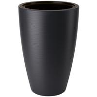 Übertopf Gubo Anthrazit Ø ca. 38,5cm - Anthrazit, KONVENTIONELL, Kunststoff (38,5/58,0cm) - Mömax