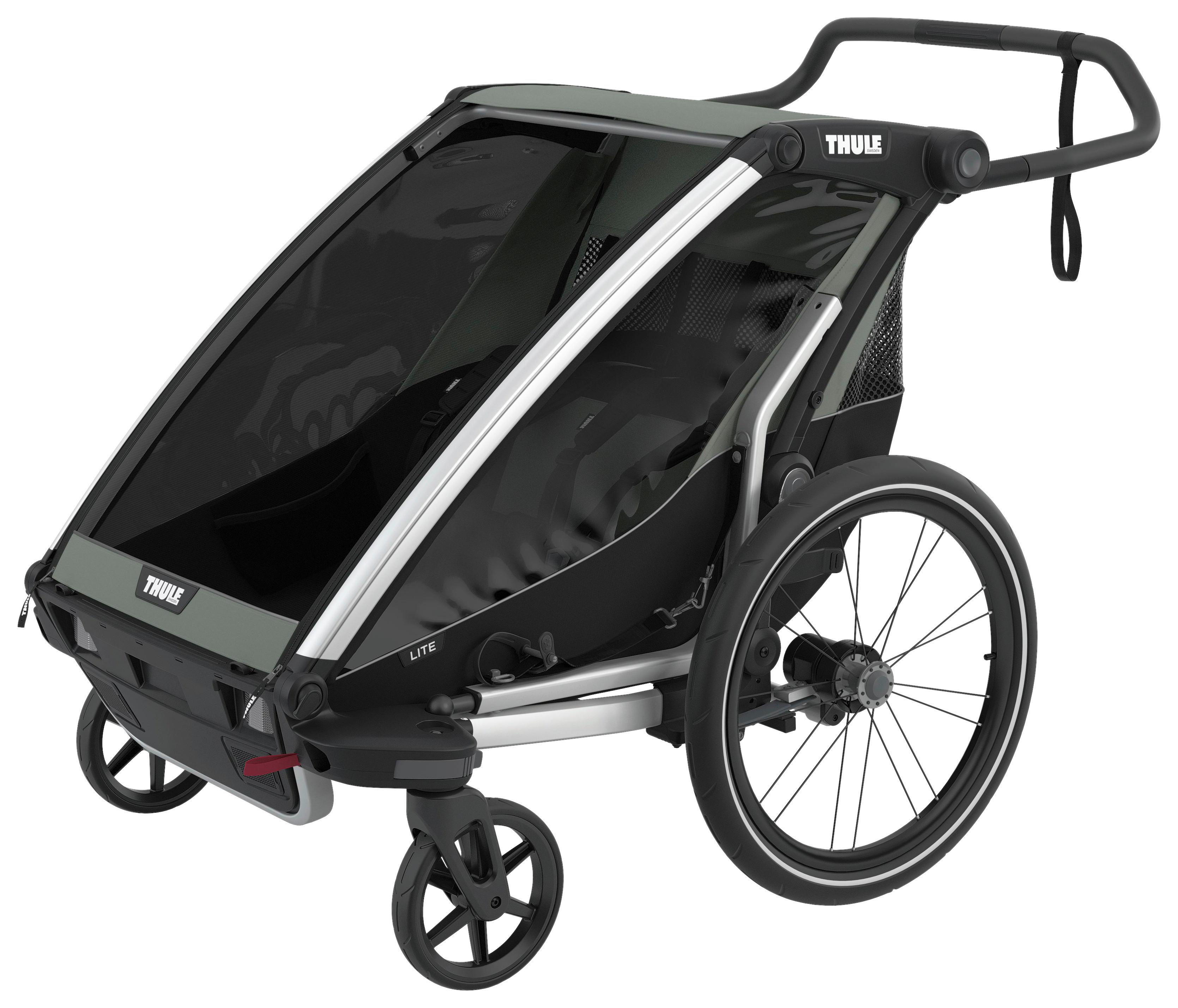 PRZYCZEPA ROWEROWA 10203022 CHARIOT LITE2 - zielony, Basics, metal (80/114,5/94cm) - Thule