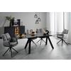 STOL MED ARMSTÖD LUCIA - grå/svart, Lifestyle, metall/textil (62/90/64cm) - Premium Living