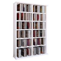 CD-Regal Ronul in Weiß, B: 60 cm - Weiß, KONVENTIONELL, Holzwerkstoff (60/92/18cm) - Livetastic