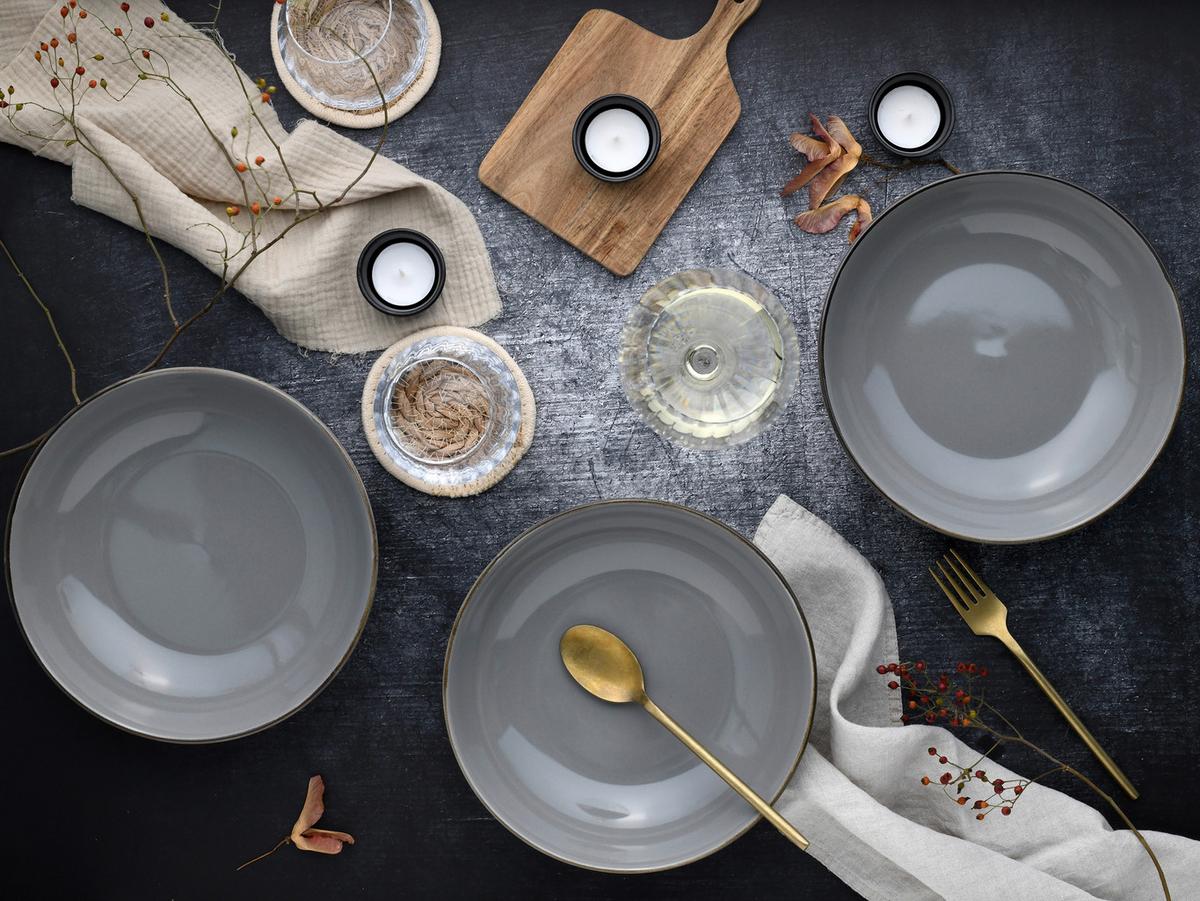 Set Posod Stone, 4-Delni - siva, Design, keramika (22,5cm) - Creatable