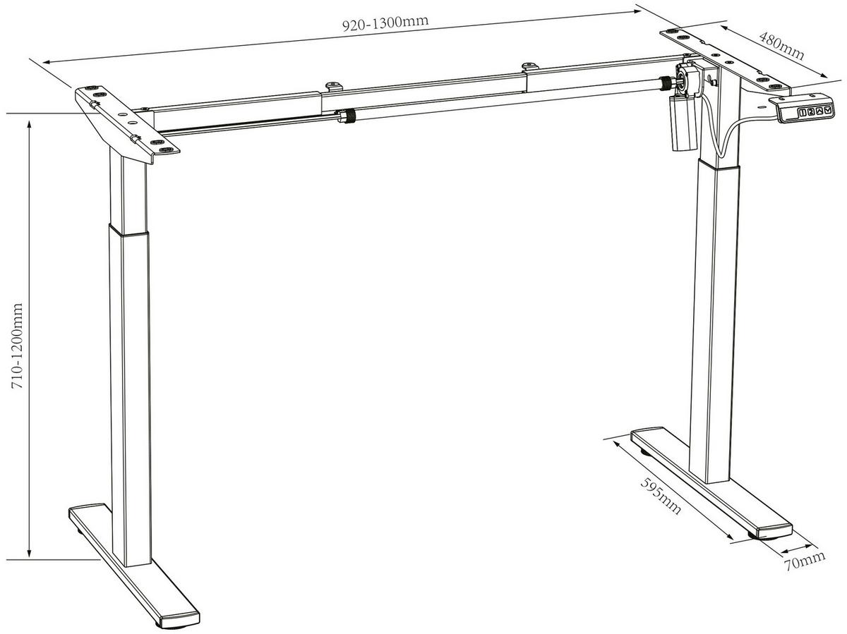 SCHREIBTISCH E-LONA - Weiss/Silberfarben, Design, Holzwerkstoff/Metall (140/71/80cm) - MID.YOU