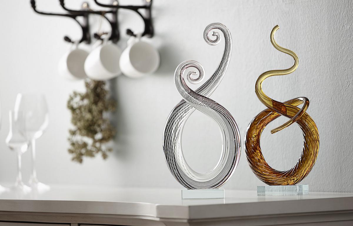 RZEŹBA NZS-74 - różnokolorowy, Basics, szkło (15/34/8cm) - Ambia Home