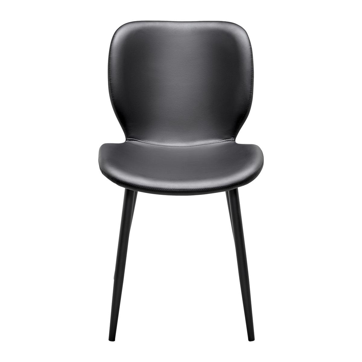KRZESŁO IERY - czarny, Modern, metal/drewno (46/83/54cm) - Bessagi Home