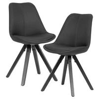Set Stolov Wl6.122 - črna/antracit, Moderno, tekstil/les (49/87cm) - MID.YOU
