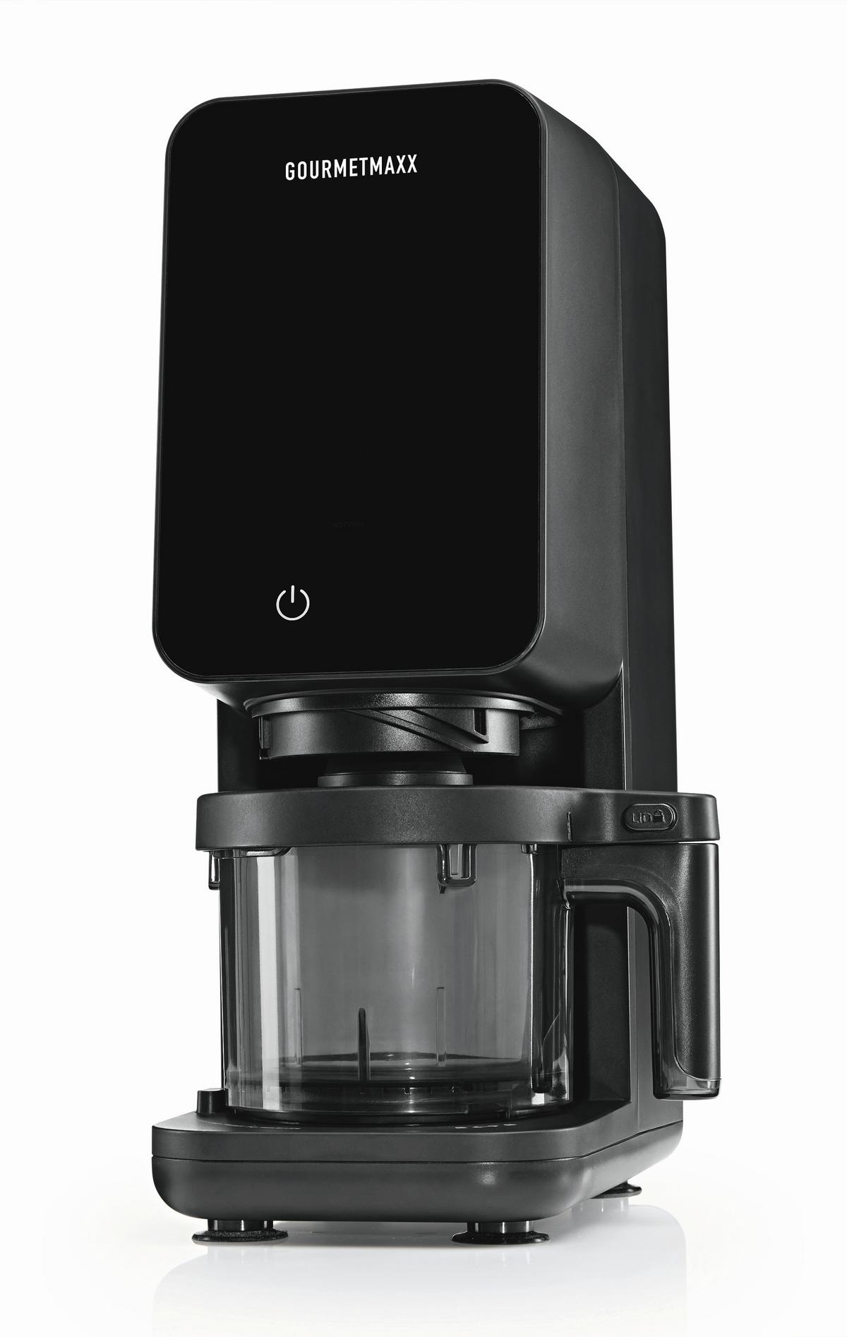 Eismaschine Gourmetmaxx Schwarz ca. 0,43 l - Schwarz, MODERN, Kunststoff/Metall (26/40,5/18,8cm) - GOURMETMAXX