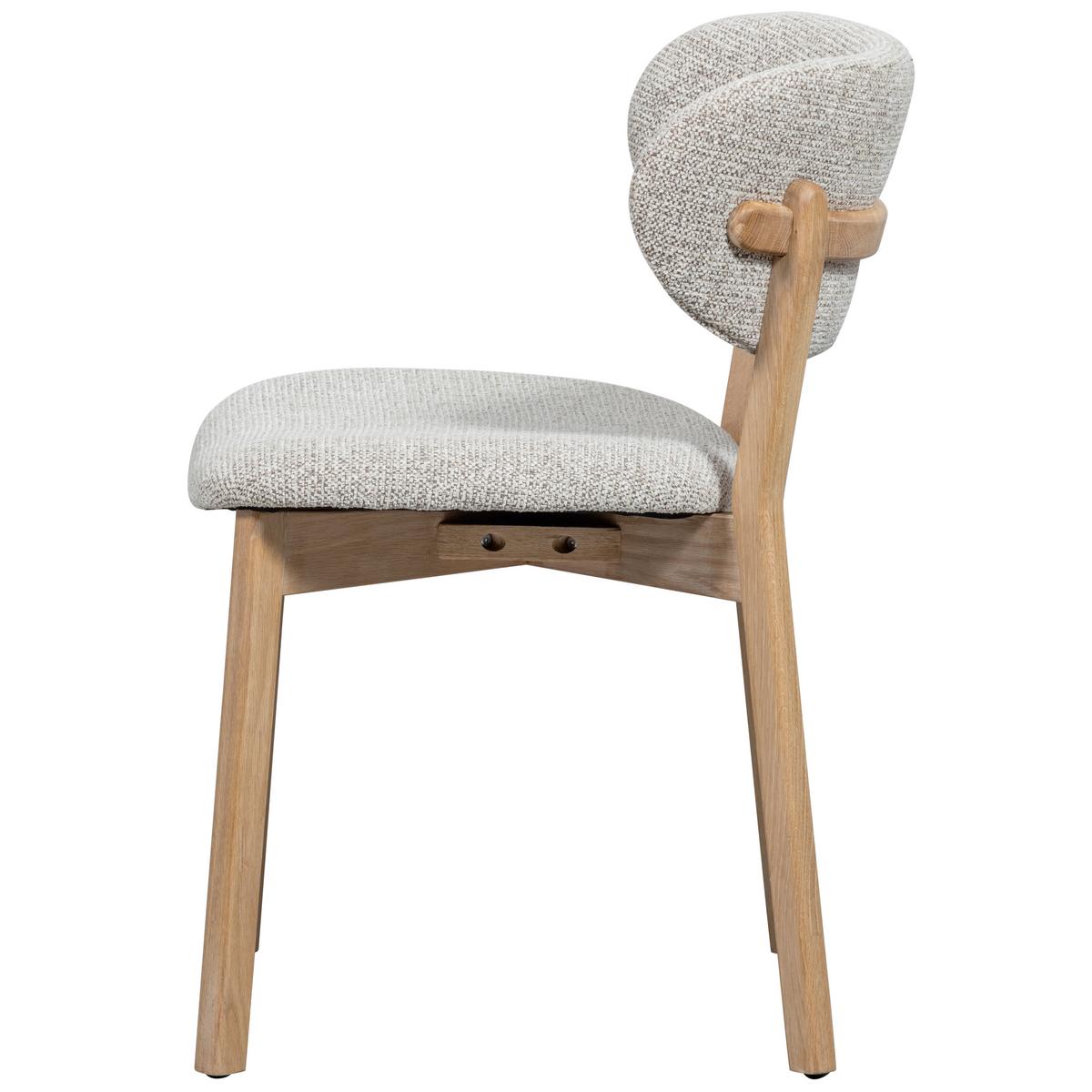 Stuhl-Set Udar 2er-Set Naturfarben - Naturfarben, MODERN, Holz/Textil (51/82/60cm) - Livetastic